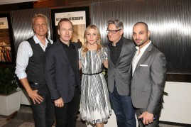 Patrick Fabian, Bob Odenkirk, Rhea Seehorn, executive producer Peter Gould and actor Michael Mando attend the 'Better Call Saul' ATAS FYC Event at Sony Pictures Studios on April 14, 2016 in Culver City, California. 
