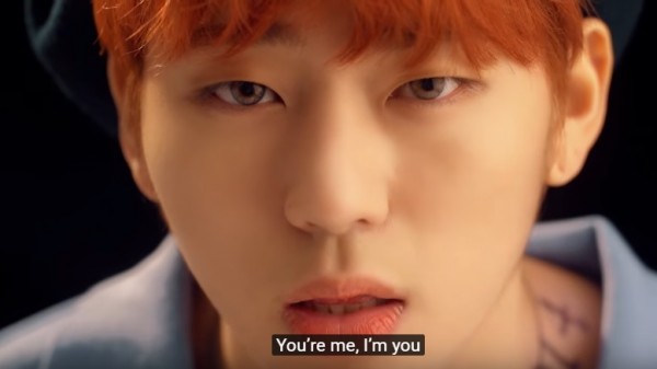 Block B's Zico in the music video of "I Am You, You Are Me."