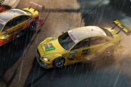 Project CARS simulates Motorsports cars racing in rainy conditions.