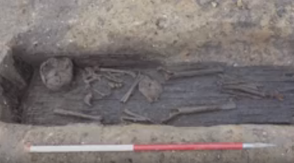 Rare coffins from the Anglo-Saxon Cemetery have been unearthed in a Norfolk field and is considered to be a rare find.