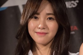 Kwon Mina of AOA attends the 2015 K-Pop Festival at Prudential Center on August 8, 2015 in Newark, New Jersey.