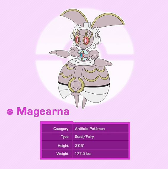 Mythical Magearna will soon be available starting December 5, 2016 to March 5, 2017. 