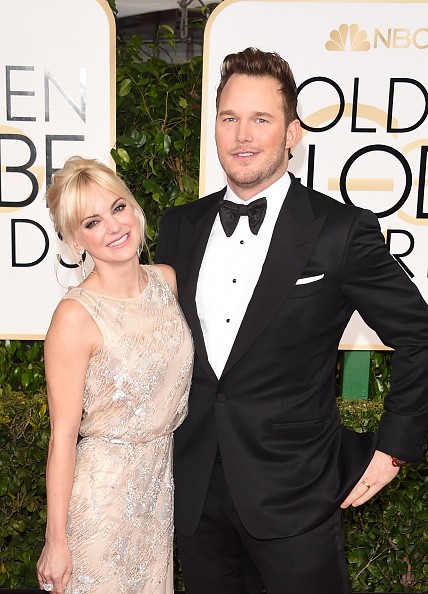 Anna Faris and Chris Pratt attended the 72nd Annual Golden Globe Awards at The Beverly Hilton Hotel on Jan. 11, 2015 in Beverly Hills, California. 