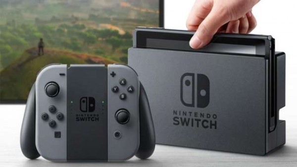 Nintendo Switch dock, controller and screen