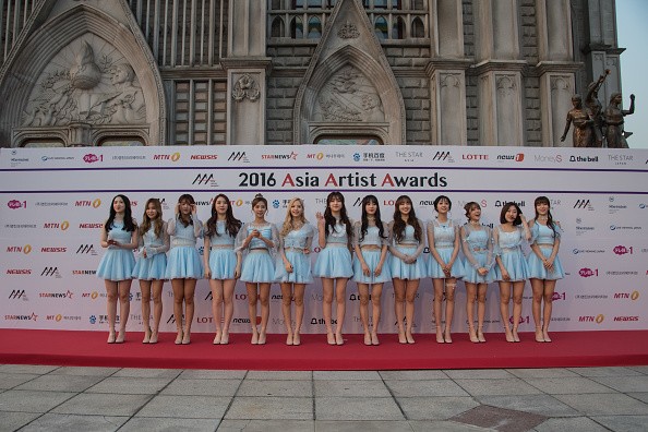 KPop group Cosmic Girls  during the 2016 Asia Artist Awards.