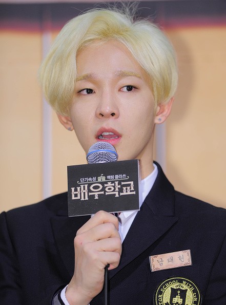 Former WINNER member Nam Tae Hyun during tvN's 'Actor School' press conference at Imperial Palace.