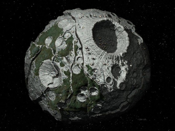 Asteroid 16 Psyche is one of the ten most-massive asteroids in the asteroid belt.