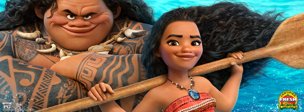 Walt Disney's "Moana" tells the story of Moana, the strong-willed daughter of the chief of a Polynesian tribe, who is chosen by the ocean itself to reunite a mystical relic to a goddess.