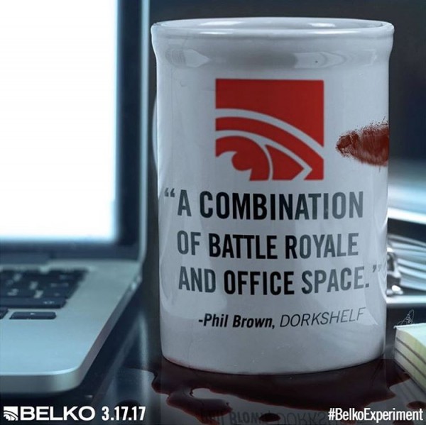 The image shows the thing about “Belko Experiment”. 