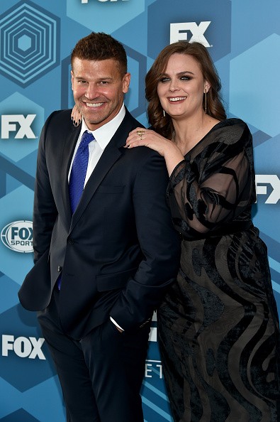 Actors David Boreanaz and Emily Deschanel attended FOX 2016 Upfront at Wollman Rink on May 16 in New York City.