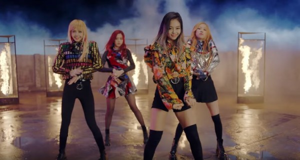 BLACKPINK in the official music video of "PLAYING WITH FIRE."