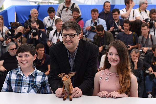 Riley Osborne, director Mark Osborne, and Mackenzie Foy attended the "Little Prince" ("Le Petit Prince") Photocall- during the 68th annual Cannes Film Festival on May 22, 2015 in Cannes, France.