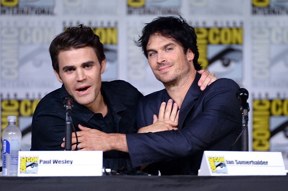Actors Paul Wesley and Ian Somerhalder attend the 'The Vampire Diaries' panel during Comic-Con International