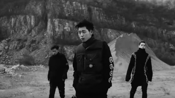 KPop stars Zico, Block B and Crush on the music video of their collaboration song ‘Bermuda Triangle’.