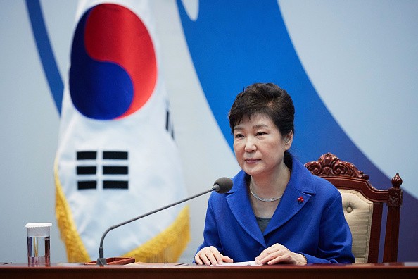 South Korean President Park Geun Hye attends an emergency cabinet meeting on Friday.
