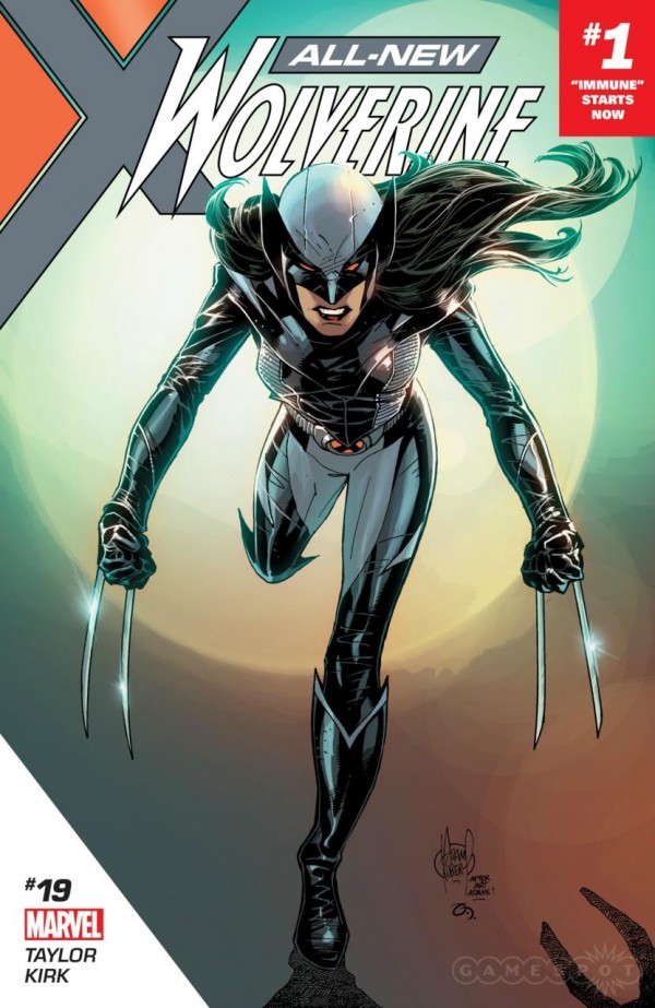 The new Wolverine, Laura Kinney AKA X-23, dons a new dark suit and confronts an alien contamination that's now plaguing the population.