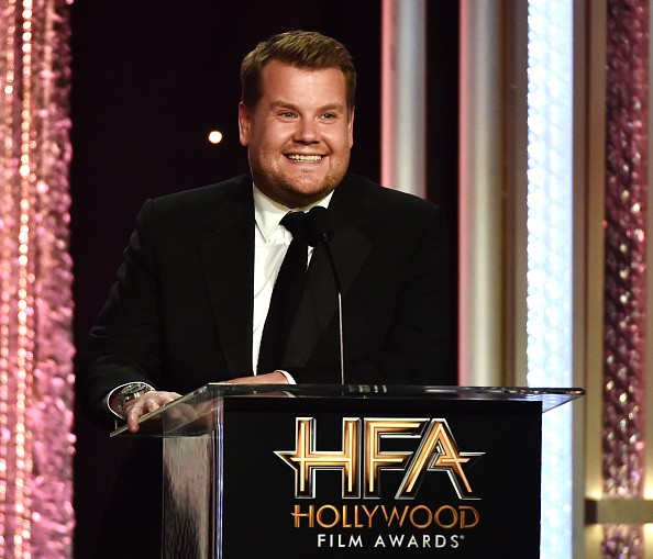 Host James Corden spoke onstage during the 20th Annual Hollywood Film Awards on Nov. 6 in Beverly Hills, California.