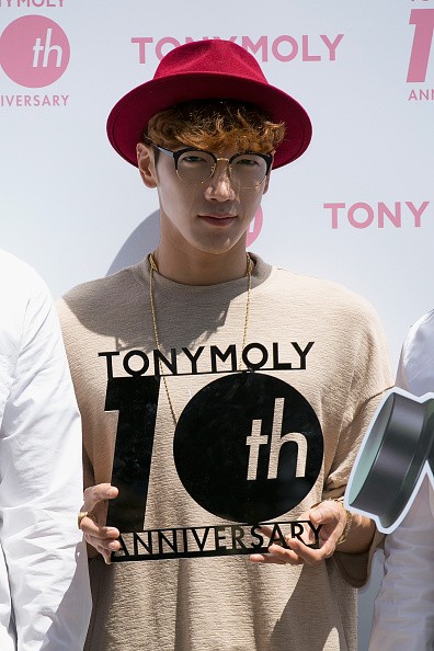 2PM's Jun. K during the photocall for TonyMoly 10th Anniversary.