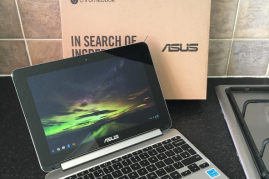 New Asus Chromebook with USB-C, ASUS C302CA listed in Newegg at $499 with a larger display.