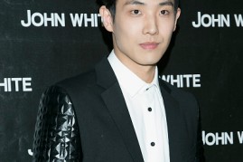 Hallyu star Lee Joon during the store opening event for 'John White' at Hyundai Department Store.