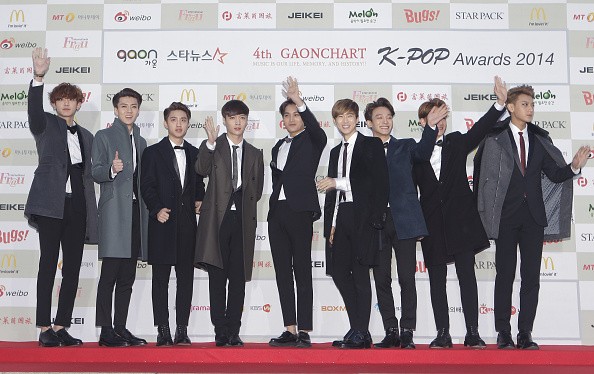 EXO in attendance during the 24th Seoul Music Awards.