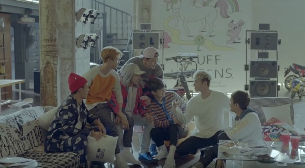 iKON members in the official music video of "MY TYPE."