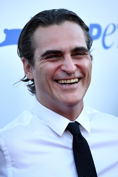 Actor Joaquin Phoenix arrived at PETA's 35th Anniversary Party at Hollywood Palladium on Sept. 30, 2015 in Los Angeles, California. 