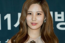 Seohyun of South Korean girl group Girls' Generation attends the press conference for OnStyle 'The TaeTiSeo' at CJ E&M Center on August 22, 2014 in Seoul, South Korea. 