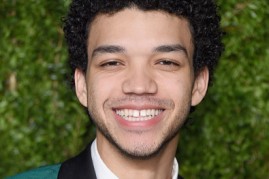 Justice Smith attended 13th Annual CFDA/Vogue Fashion Fund Awards at Spring Studios on Nov. 7 in New York City. 