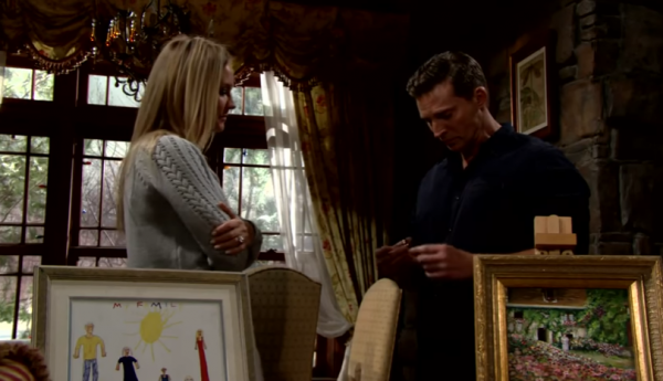 Dylan says goodbye to Sharon on "The Young and the Restless"