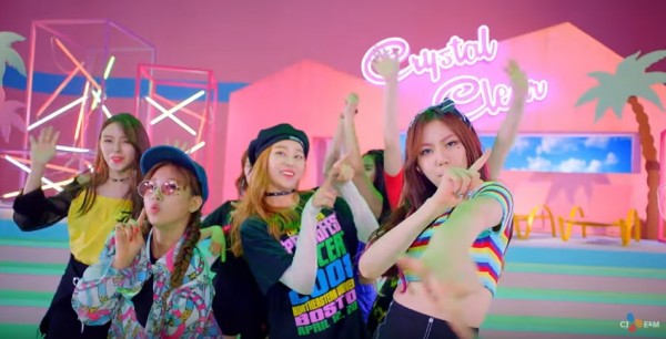 Cube Entertainment's CLC in the official music video of "No Oh Oh."