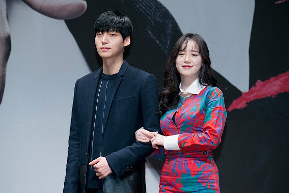 Power couple Goo Hye Sun and Ahn Jae Hyun during the press conference for KBS Drama 'Blood'.