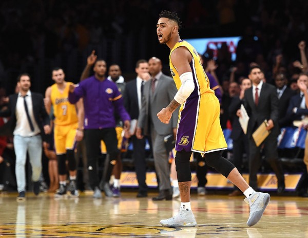 Los Angeles Lakers point guard D'Angelo Russell