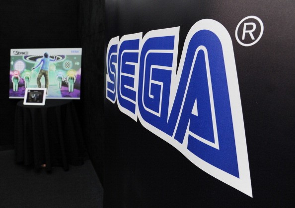 SEGA Logo on Display during Sega GO DANCE mobile game unveil party at STK Midtown on September 5, 2013 in New York City.