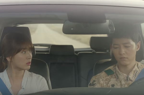 "Descendants of the Sun" stars Song Hye-kyo as a surgeon and Song Joong-ki as a soldier.