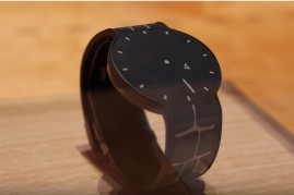 Sony's FES Watch first gen is the first wearable design to employ electronic paper, a genre of display technology that is composed of millions of tiny particles suspended between conductive film.