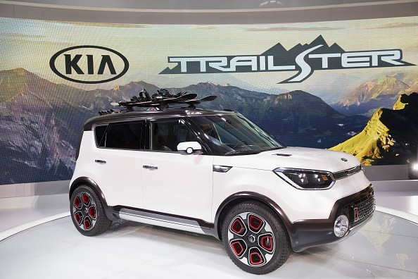  Kia introduces the Trailster concept vehicle at the Chicago Auto Show on February 12, 2015 in Chicago, Illinois.