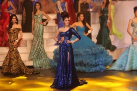 Transgender contestants compete during the Miss Tiffany's Universe transgender beauty contest on May 2, 2014 in Pattaya, Thailand.