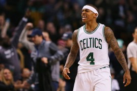 Boston Celtics point guard Isaiah Thomas