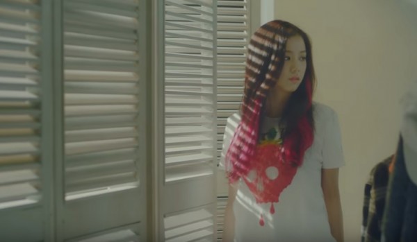 BLACKPINK's Rose in the official music video of "Playing with Fire."