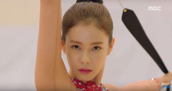 Kyung Soo Jin playing as gymnast on MBC drama series "Weightlifting Fairy Kim Bok Joo."