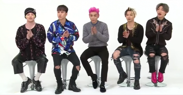 Big Bang members appeared on MBC's "Weekly Idol" as guests