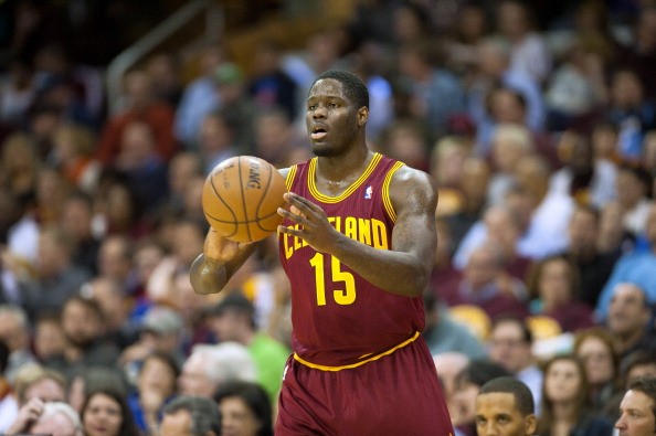 Anthony Bennett #15 of the Cleveland Cavaliers looks for a pass against the Brooklyn Nets during the second half at Quicken Loans Arena on October 30, 2013 in Cleveland, Ohio