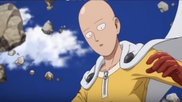 Saitama dodges a direct attack from Genos