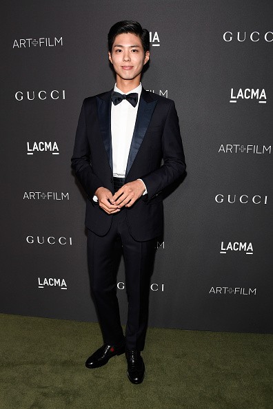 "Moonlight Drawn By Clouds" actor Park Bo Gum in attendance during the 2016 LACMA Art + Film Gala honoring Robert Irwin and Kathryn Bigelow in California.