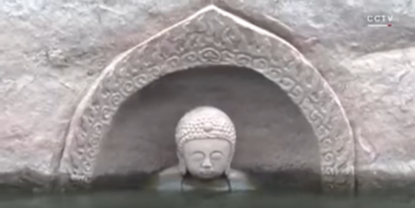Sunken 600 year old Buddha emerges from water in China A 600-year-old Buddha statue has been discovered in a reservoir in east China’s Jiangxi Province after water levels fell during renovation work.