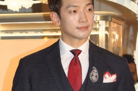 outh Korean singer and actor Rain (Jung Ji-Hoon) attends an opening ceremony of Nirav Modi's flagship store on October 26, 2016 in Hong Kong, China. 
