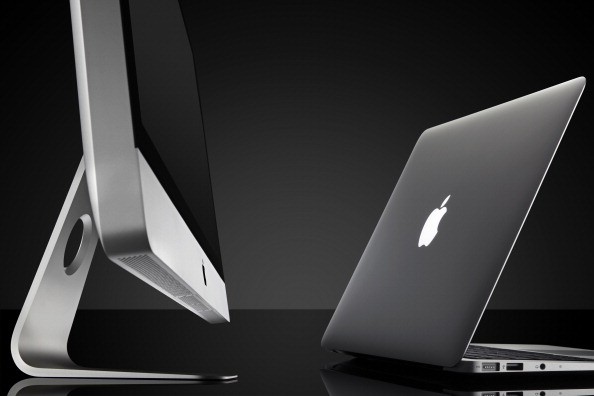 Apple iMac (L) and MacBook Air, session for Apple Bookazine taken on September 12, 2011. 