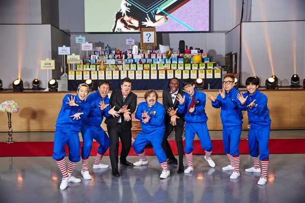 Jack Black during The Infinite Challenge in the Korean TV Show.