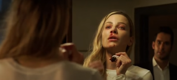 Chloe Decker suffers severe nosebleed in a scene from "Lucifer" Season 2.